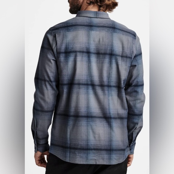 Roark Diablo Alpinist Technical Flannel Shirt Blue Mens Size S NWT RW554 - Picture 2 of 5